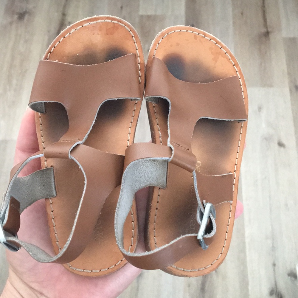 Freshly Picked tan leather size 8 sandals